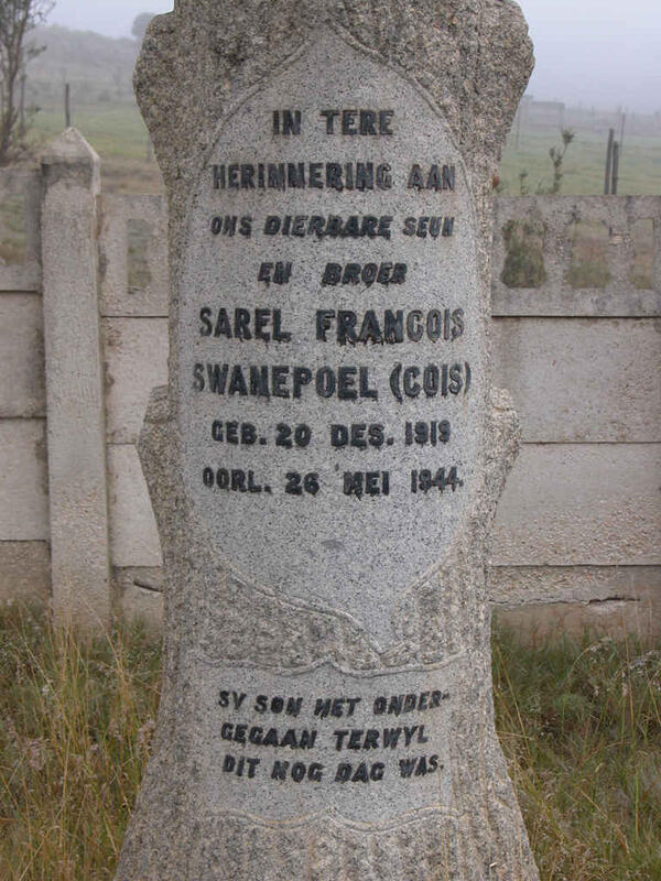 SWANEPOEL Sarel Francois 1919-1944