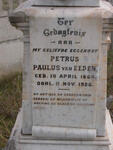 EEDEN Petrus Paulus, van 1864-1926