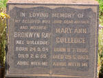 GOLLEDGE Mary Ann 1905-1963 :: RAY Bronwyn nee GOLLEDGE 1934-1959 