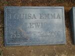 LEWIS Louisa Emma 1912-2000
