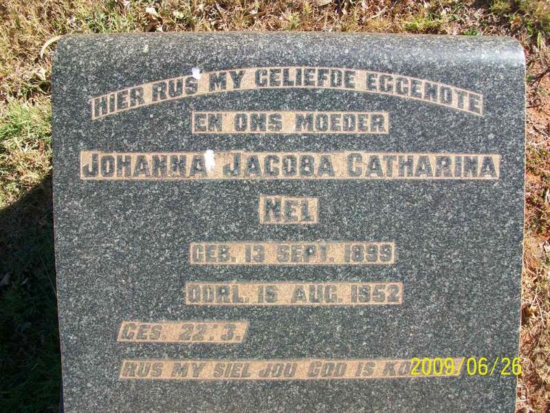 NEL Johanna Jacoba Catharina 1899-1952