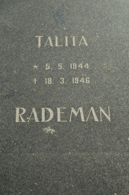 RADEMAN Talita 1944-1946