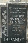RANDT Christina Magdalena Elizabeth, du nee JACOBS 1879-1955