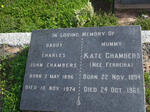 CHAMBERS Charles John 1896-1974 & Kate FERREIRA 1894-1965