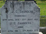 SAUNDERS F.J.C. 1876-1953 & J.S. 1881-1976