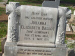 BALLOT Elizabeth nee SCHOEMAN 1850-1931