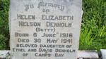 DENHOLM Helen Elizabeth Nelson 1916-1941