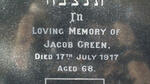 GREEN Jacob   -1917 