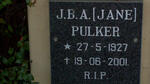 PULKER J.B.A.  1927-2001