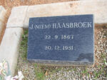 HAASBROEK J. 1867-1951