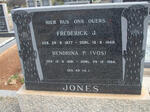 JONES Frederick J. 1877-1948 & Hendrina P. VOS 1881-1964