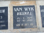 WYK Willem P.J., van 1929-2001