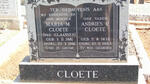 CLOETE Andries P. 1875-1963 & Maria M. CLAASSEN 1881-1961