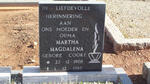 NEL Martha Magdalena nee COOKE 1908-1985