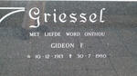 GRIESSEL Gideon F. 1913-1980