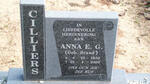 CILLIERS Anna E.G. nee BRAND 1938-2000