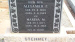 STEMMET Alexander F. 1870-1963 & Martha M. 1877-1965