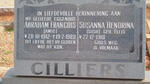 CILLIERS Abraham Francois 1912-1989 & Susanna Hendrina ELLIS 1918-