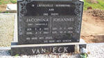 ECK Johannes, van 1892-1954 & Jacomina SWANEPOEL 1901-1982