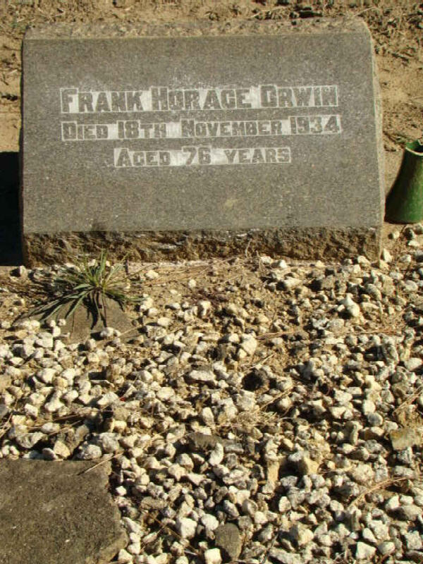 ORWIN Frank Horace -1934