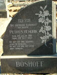 BOSHOFF Petrus Hendrik 1921-1957