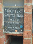 RICHTER Janetta Tilda 1955-1995