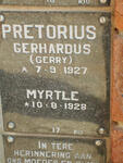 PRETORIUS Gerhardus 1927- & Myrtle 1928-