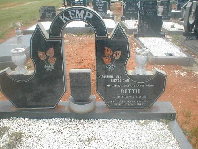 KEMP Bettie 1964-1991