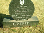 GREEFF Suretha nee CROUS 1959-1990