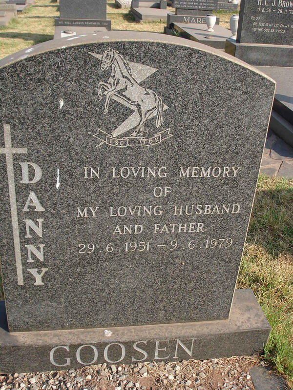 GOOSEN Danny 1951-1979