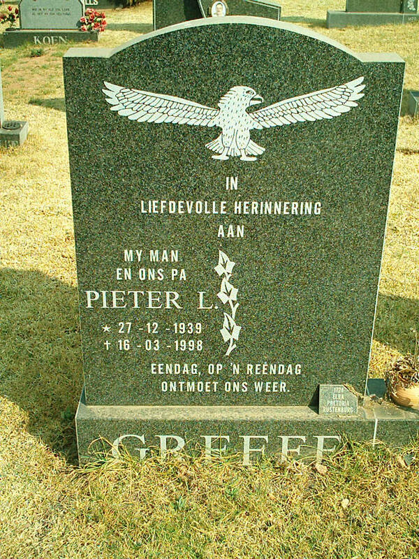 GREEFF Pieter L. 9139-1998