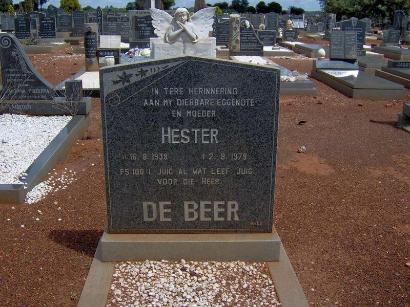 BEER Hester, de 1938-1979