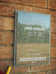 BRONKHORST John Edward 1922-2001