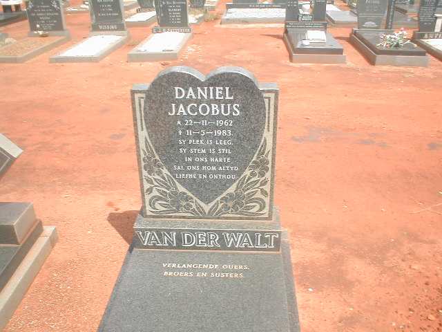 WALT Daniel Jacobus, van der 1962-1983