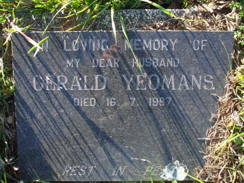 YEOMANS Gerald -1987