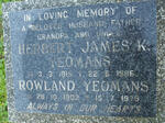 YEOMANS Herbert James K. 1915-1986 :: YEOMANS Rowland 1902-1979