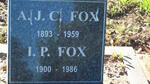 FOX A.J.C. 1893-1959 & I.P. 1900-1986