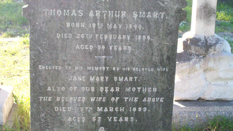 SMART Thomas Arthur 1840-1896 & Jane Mary -1899