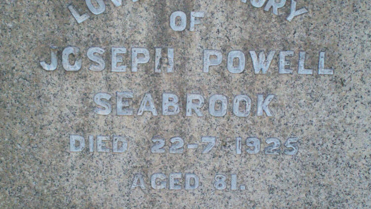 SEABROOK Joseph Powell  -1925 