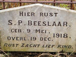 BEESLAAR S.P. 1918-1918