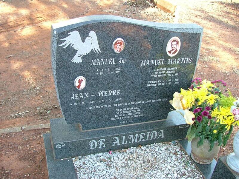 ALMEIDA Manuel Martins, de 1931-1980 :: DE ALMEIDA Manuel 1963-1987 :: DE ALMEIDA Jean-Pierre 1965-1997