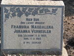 VERMEULEN Fransina Magdalena Johanna nee BASSON 1865-1953 