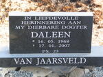 JAARSVELD Daleen, van 1968-2007