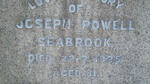 SEABROOK Joseph Powell -1925 & Elizabeth Mary -1937 :: SEABROOK Joseph P. -195? 