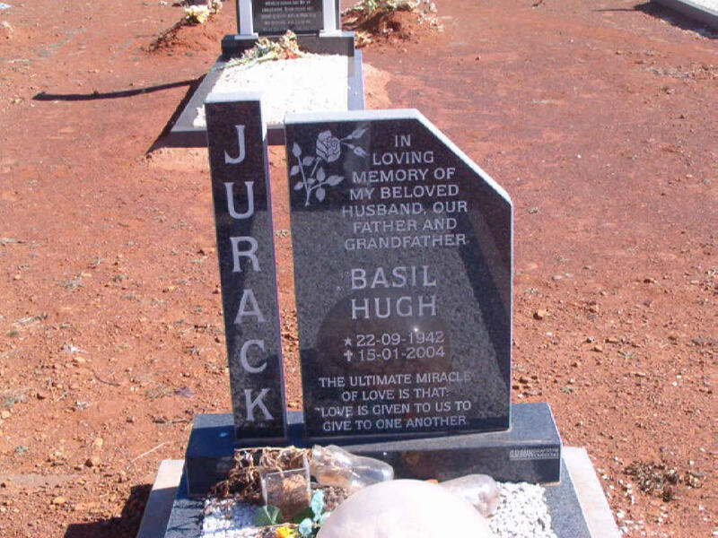 JURACK Basil Hugh 1942-2004