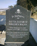 MALAN Stephanus Abraham 1895-1956 & Aletta Elizabeth Dorothea 1893-1984 