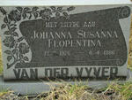 VYVER Johanna Susanna Florentina, van der 1926-1986