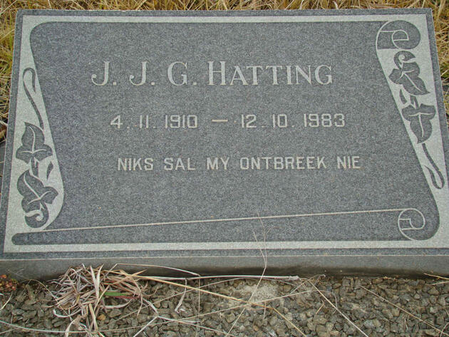 HATTING J.J.G. 1910-1983