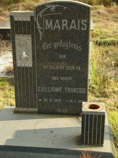 MARAIS Guillaume Francois 1926-197?
