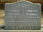 WESTHUIZEN Gysbert Johannes, van der 1897-1957 & Charlotta Petronella 1901-1995